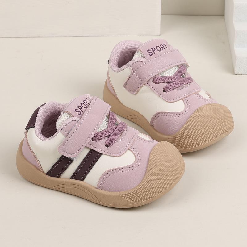 

2025 Весна/Осень Детская обувь для первых шагов на мягкой подошве для мальчиков и девочек (0-2 года) - Защита от ударов, Повседневные кроссовки Size 18 Length 12cm