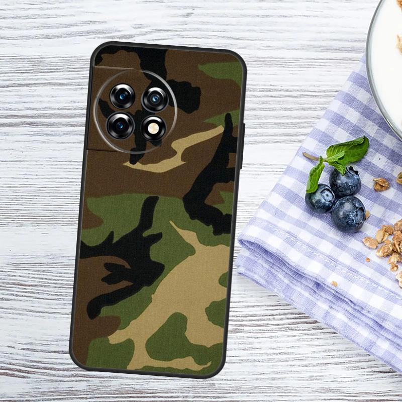 Camouflage Camo Case For OnePlus Nord 5 CE 3 4 Lite N20 N30 OnePlus 15 13 10 11 12 13T 13R 12R 10R 15R Cover