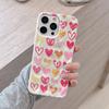 Love Pattern Phone Case For iPhone 17 16 15 14 13 12 11 Pro Max Plus 17 Air Folds Texture Shockproof Soft TPU Back Cover