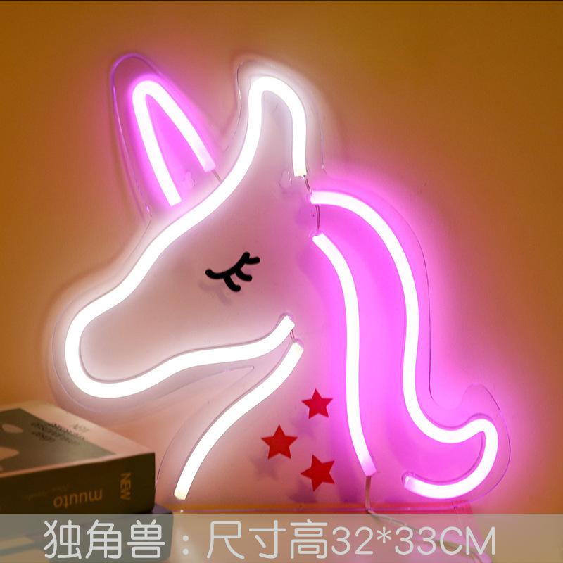 USB Powered Cute Logo Animal Neon Lights  Backplane for Bedroom Wedding,Birthday,Valentine's Day,Christmas Decoration Occasions