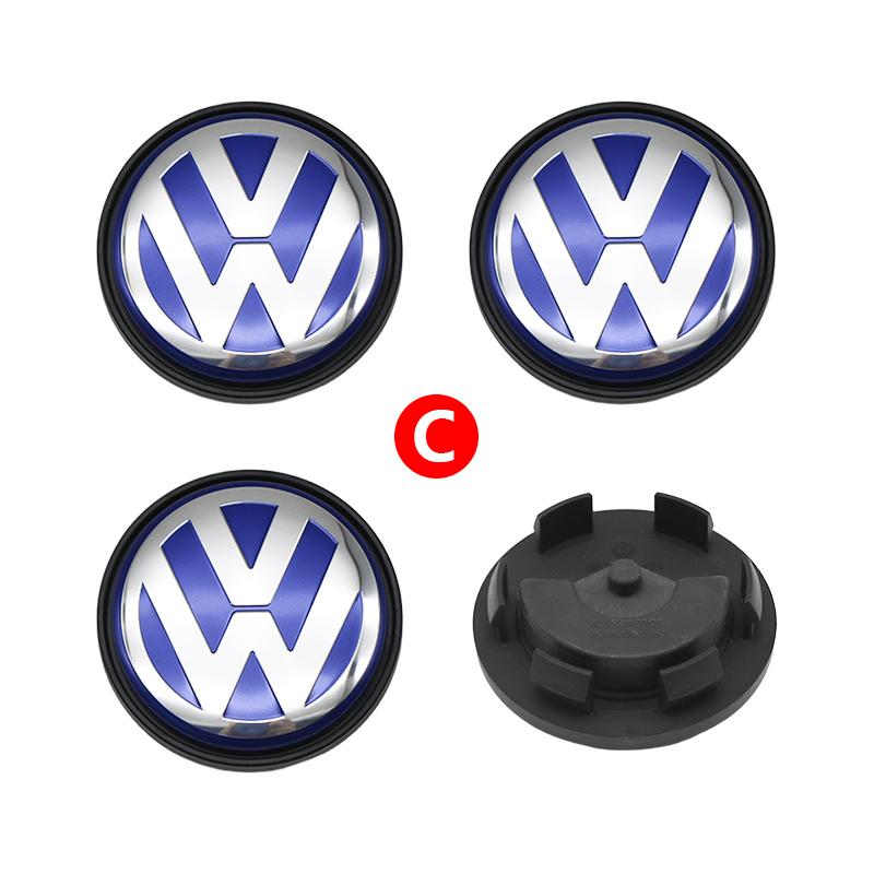 VW 3B7601171 Floating 4pcs 56mm 65mm Wheel Center Caps Hub Cover For VW Volkswagen Golf 5 6 7 Passat B6 B7 B8 Tiguan Polo Jetta GTI TS3