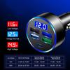 4 Usb Port Type-c Fast Car Charger Led Digital Display Real Time Monitor With Voltage Detection