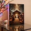 Yousheng Nativity Advent Calendar 2025 24 Days Christmas Countdown Calendar with 24 Nativity Scene Ornaments Christian Religious Gifts for Family