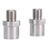 1 Par de Adaptadores de Pedal de Bicicleta Aço Inoxidável Rosca Macho 1 2pol para Rosca Fêmea 9 16pol Extensores de Pedal de Bicicleta para Pedivela