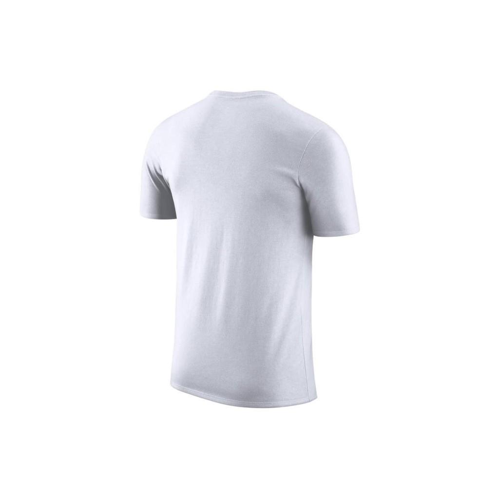 Nike Men's White Loose Fit Crew Neck T-Shirt with Letter Print HQ2113-100