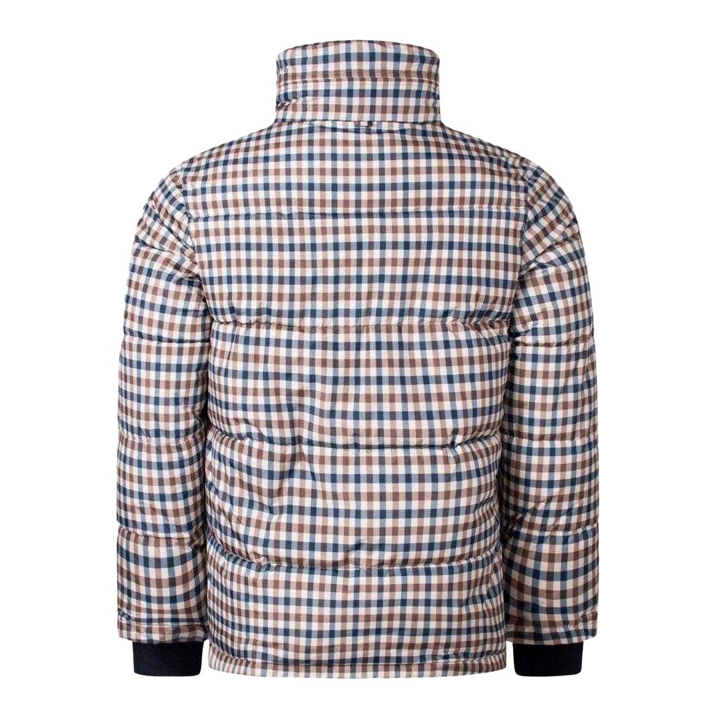 Aquascutum Mens Checked Active Puffer Jacket