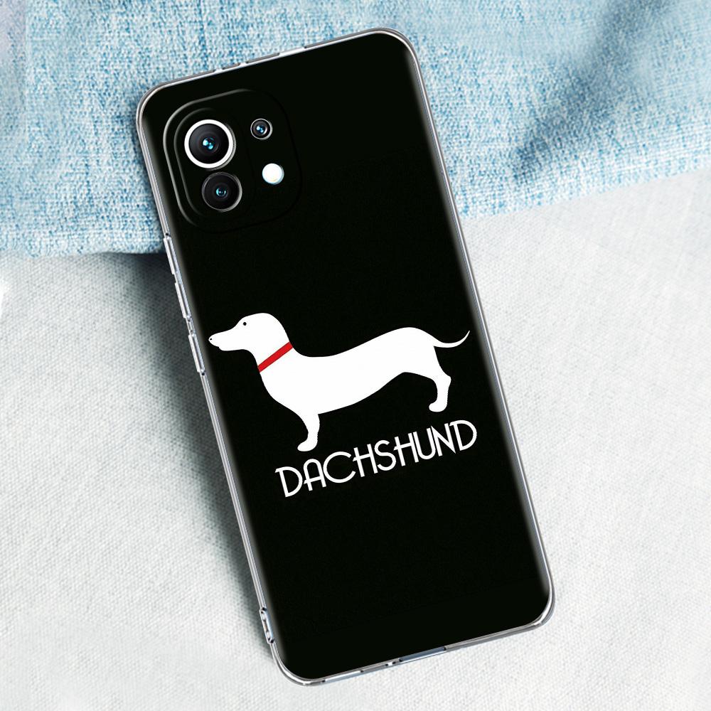 Phone Case For Xiaomi Mi 15 14 13 12 11 Lite 15T 13T 12T Pro Poco X7 X6 X5 Pro 5G X3 NFC F7 F6 F5 Cover Cute Dachshund Bulldog