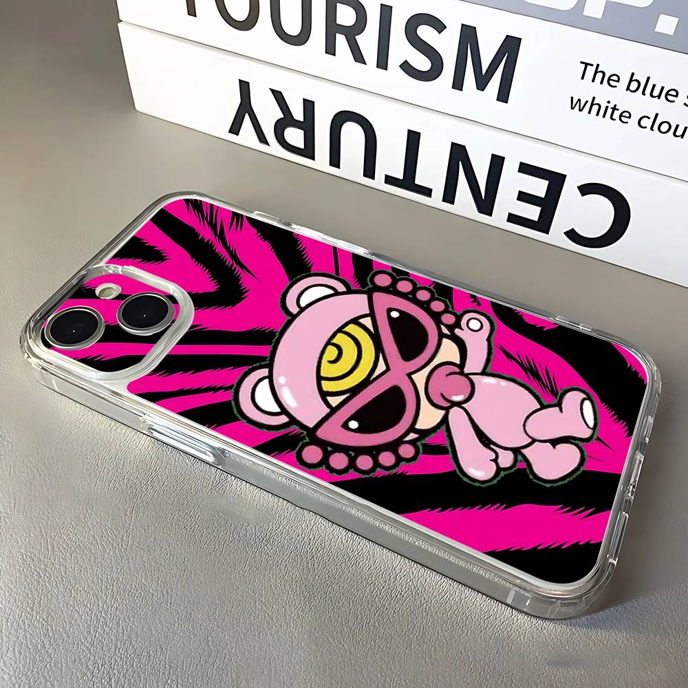 H-Hysteric M-Mini Phone Case For iPhone 16,15,14,13,12,11 Pro,Max,Plus,X,XS,XR,SE,Mini Transparent Silicone Soft
