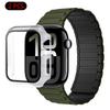 Silicone Strap+Case For Apple Watch Ultra 3/2/1 49mm 11 10 46mm 42mm Magnetic Band iWatch 9 8 7 45mm 41mm 6 5 SE 44mm/40mm Cover