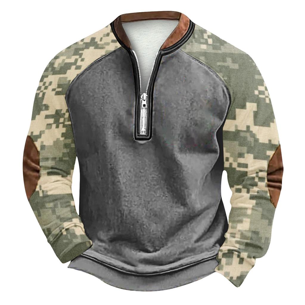 Herren Winter Sweatshirt mit Schnallenmuster