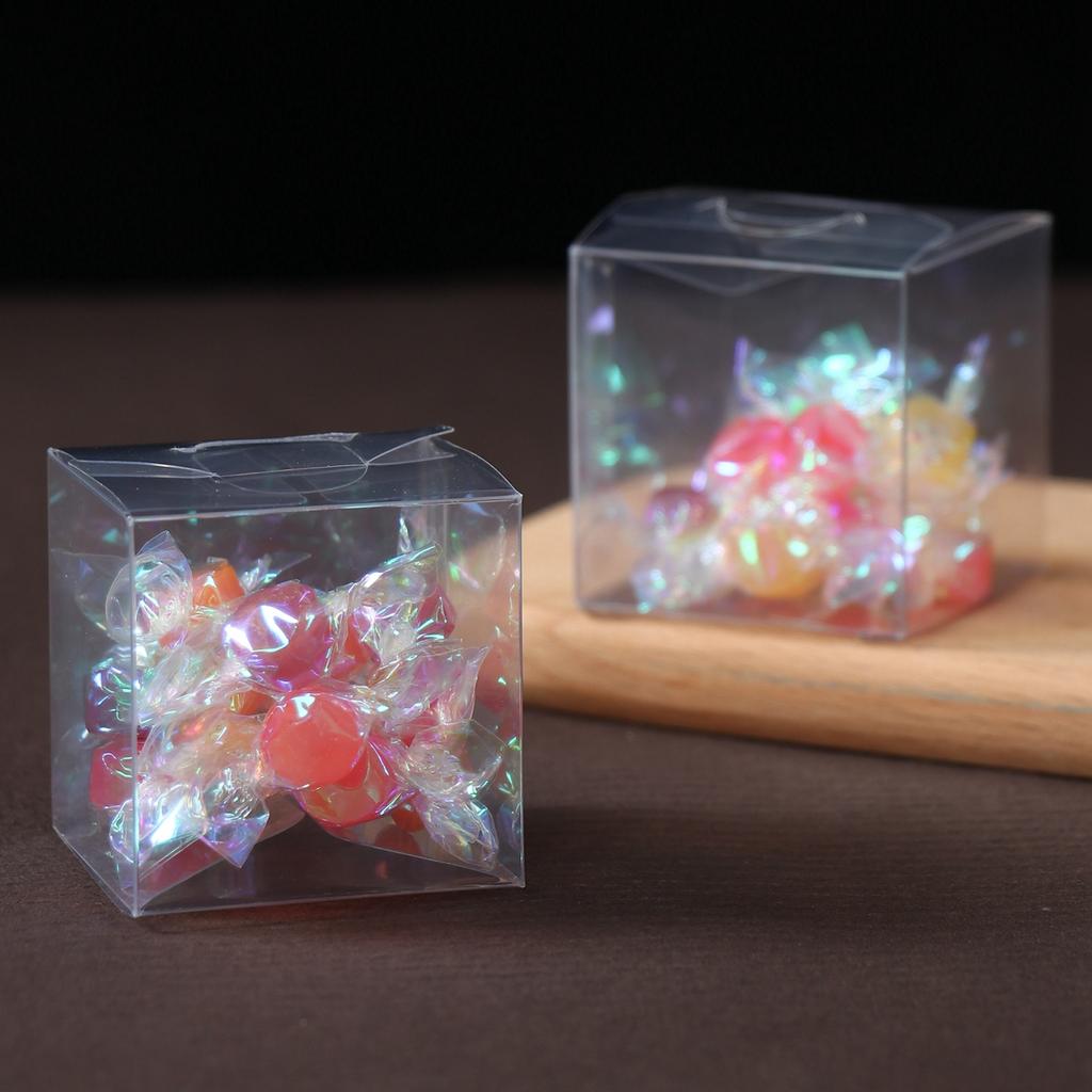 Multi-size Transparent PVC Plastic Box Candy Chocolate Cookies Toy Gift Packaging Box Jewelry Display Boxes Wedding Party Favors
