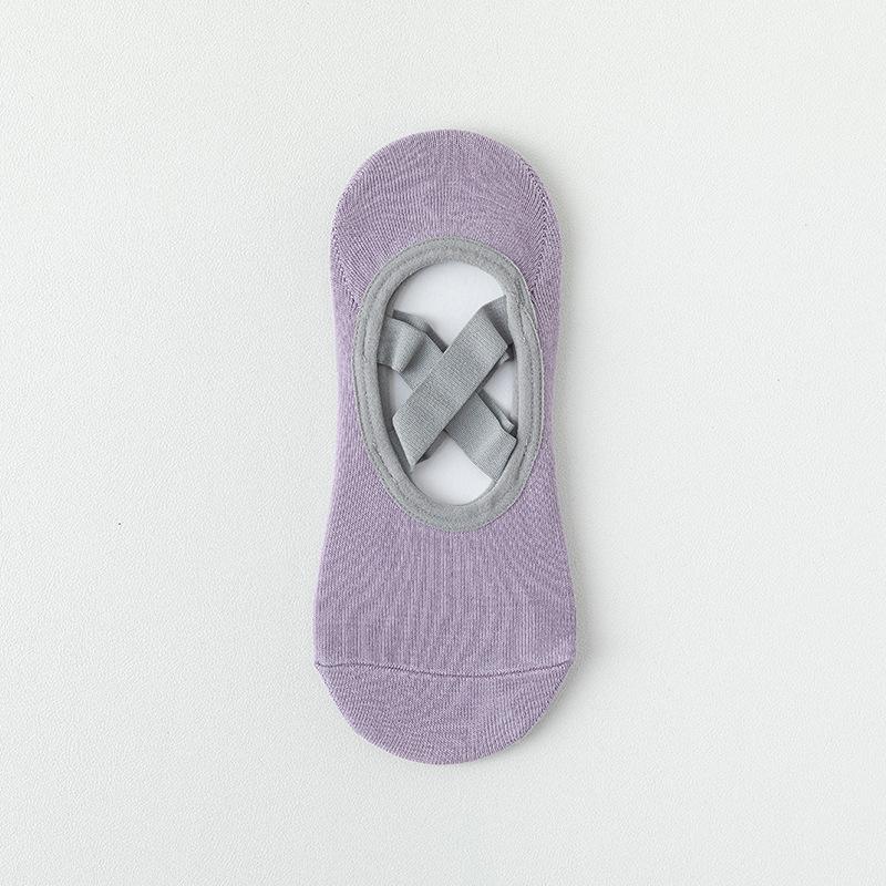 Yoga Socks, Women's Cotton Socks, Summer Boat Socks, Pilates Professional Sports Fitness Dance Floor Socks, Anti-slip and Non-dropping Heels