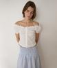 AMONG A 2-Way Ruffle Blouse_White