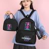 4-teiliges/Set Cartoon Anime K-Pop bedruckter Rucksack mit Federmäppchen Handtasche für Teenager Schüler Junge Mädchen Schultasche Schultasche Große Kapazität Reisetasche