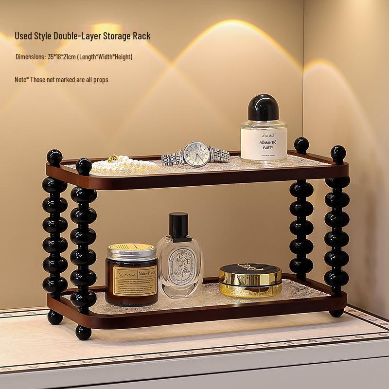 Bamboo Water Drop Key Holder and Accessory Rack for Entryway