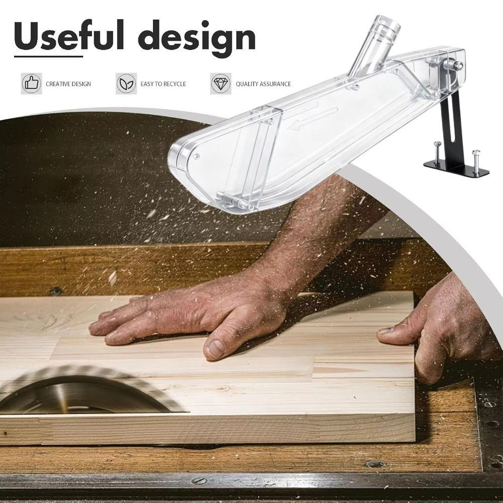 Anti-Dust Wood Router Safety Shell Universal Dust Guard Table Saw Protective Cover Woodworking