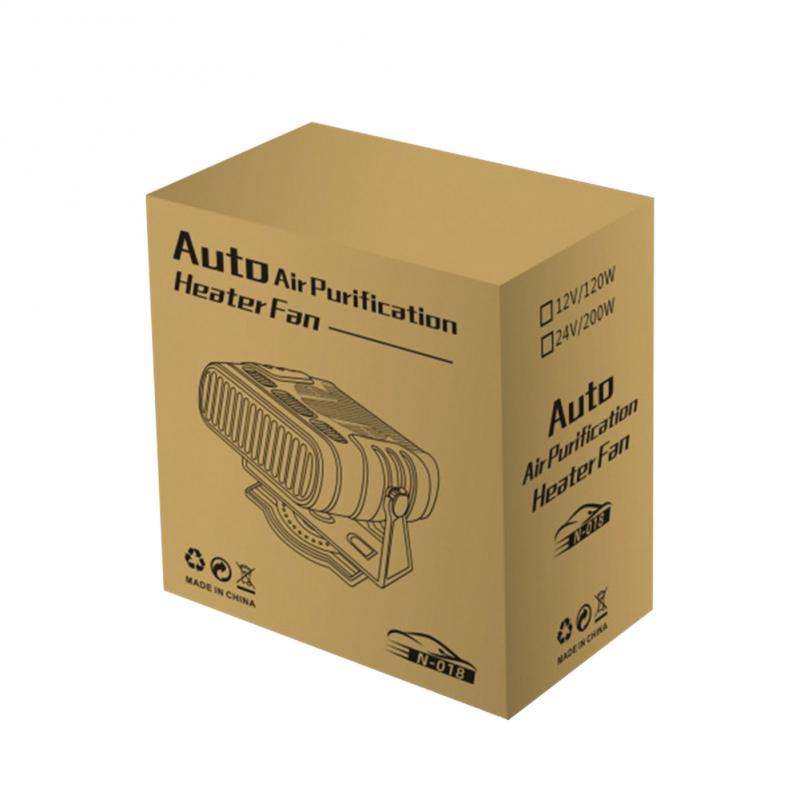 12V/24V 120W Car Heater Mutifunction Portable Fast Heating 360 Rotation Windshield Defogging Demister Defroster Heater