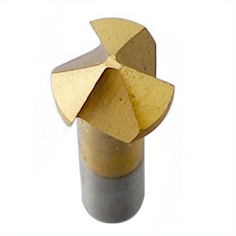 6Pcs/set Chamfering End Mill Tool Countersink Drill Bit Set Metal Wood 3 Flute 90 Degree High Speed Steel Titanium-Coated Deburring Hole