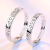 1 paio di anelli di coppia romantici impostati per sempre amore zircone stella cuore anelli di puzzle per donna uomo 2022 gioielli da sposa con fascino ridimensionabile