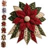 DIY Quilted Christmas Wreath Sewing Kit Fabric Door Hanging Ornament Gingerbread Tree Handmade Holiday Craft Decor Set