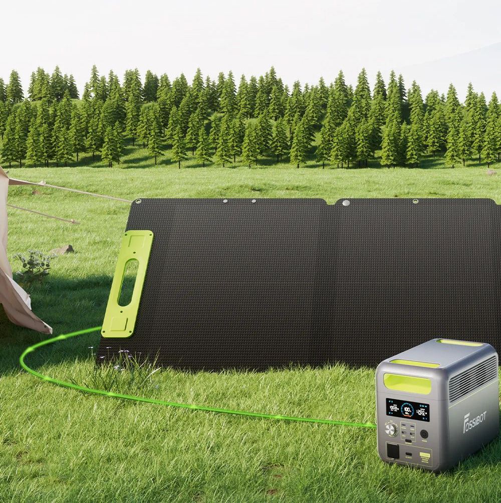 FOSSiBOT SP110 110W Faltbares Solarpanel, 26% Hoher Umwandlungswirkungsgrad, Rückseitenkontaktierte Zellen, ETFE-Beschichtung, Mehrere DC- und USB-Ausgänge