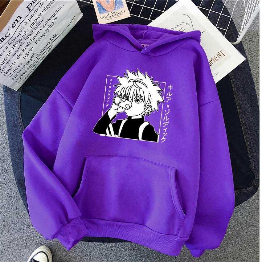 Anime Hunter X Hunter Women's Hoodie Kurapika Devil Eye Hoodies Women Streetwear Pullover Harajuku Unisex Sweatshirt Clothes