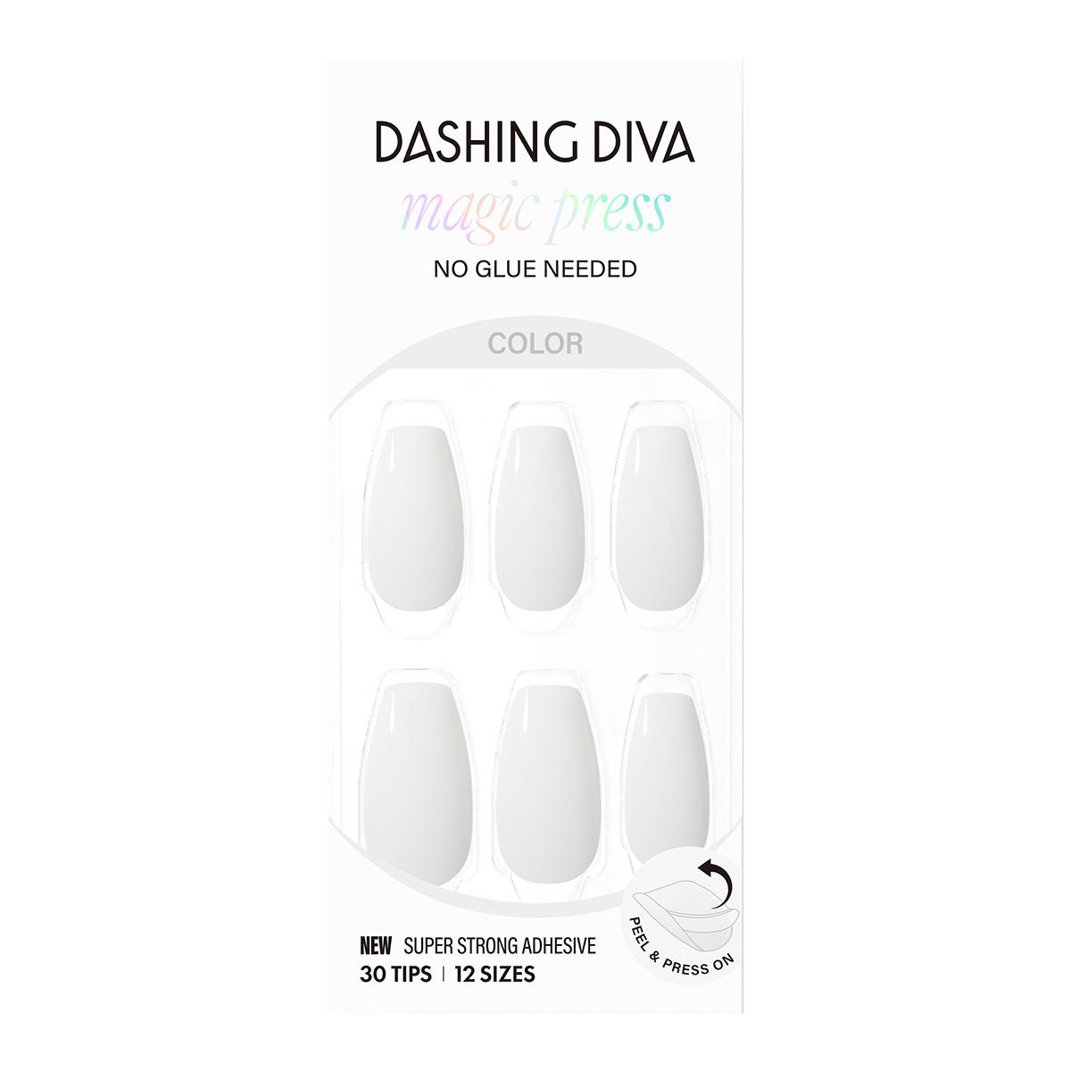 

DASHING DIVA Magic Press Color Nail/Pedi 19 types Crystal White
