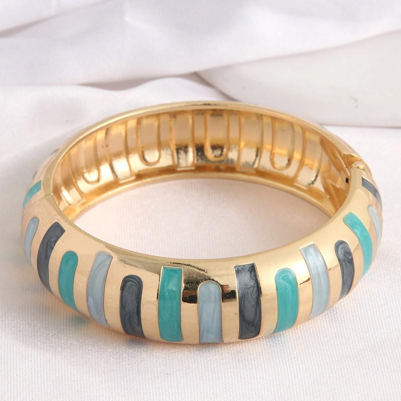 Стильный женский браслет контрастных цветов серый/синий