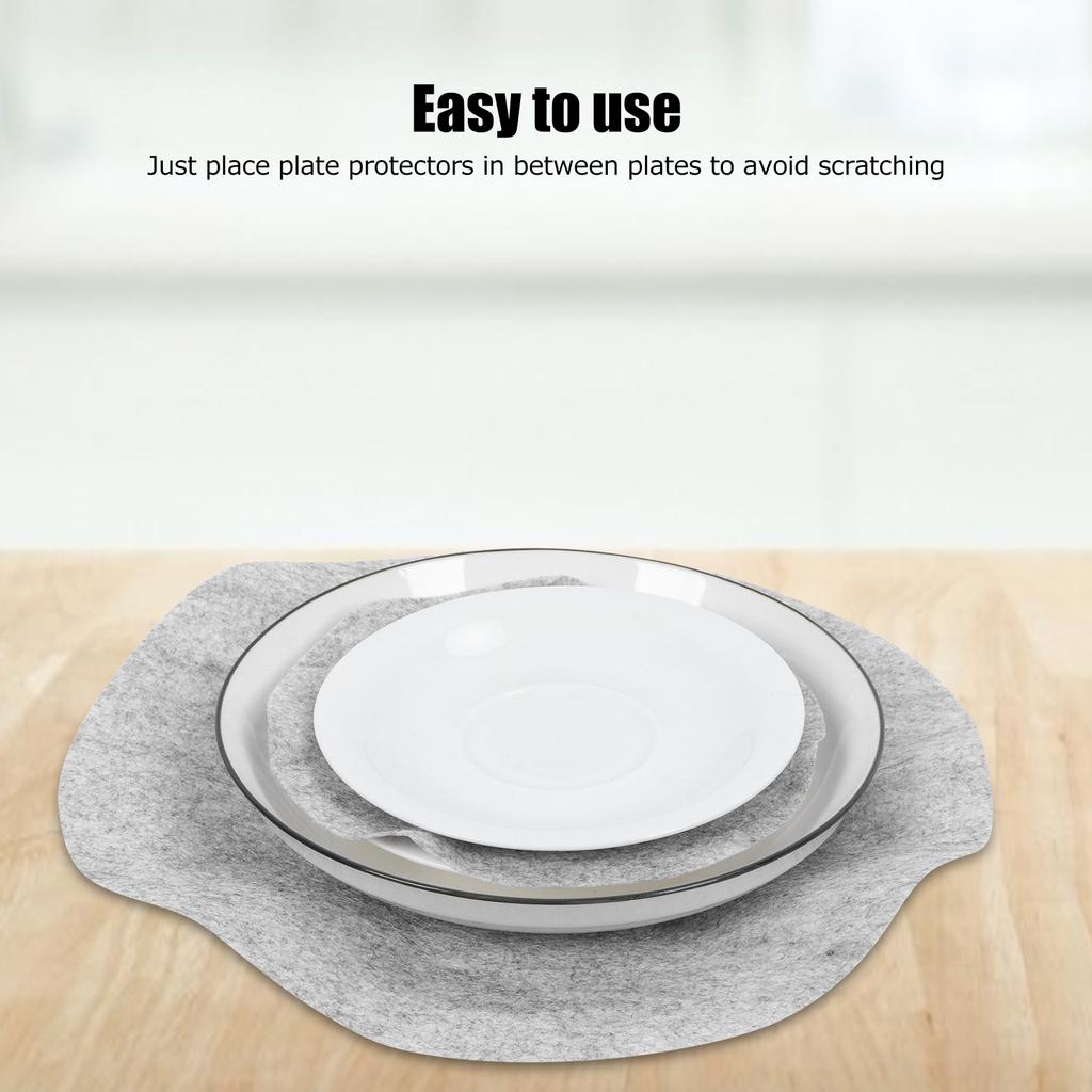 Cookware Supplies Felt Plate Dividers Soft Felt Plate Dividers Pan Separator Pads Cookware Bakeware Dish Pot Stacking Protectors