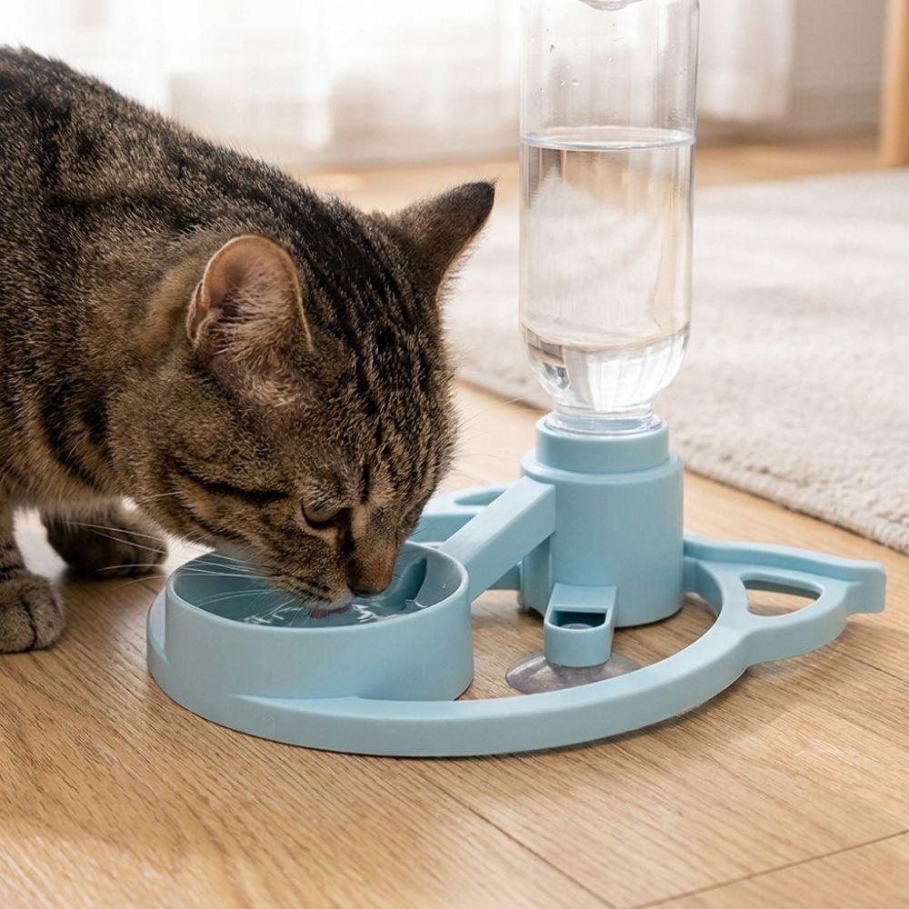 Dispensador de Agua Automático para Gatos con Gravedad Silenciosa Estación de Bebida para Mascotas Grande Capacidad Exterior