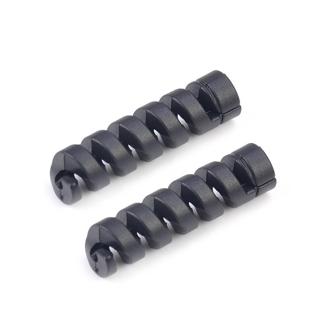 

4 шт. спиральный USB-кабель для зарядки данных, защитный чехол для наушников, защитный чехол, набор чехлов 4pcs чёрный