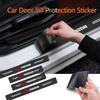 4PCS Leather Car Door Sill Protection Sticker Car Accessories For Mazda 2 3 Axela CX-5 CX-3 CX-9 Atenza Demio RX7 CX7 MPS MS 323 GF6