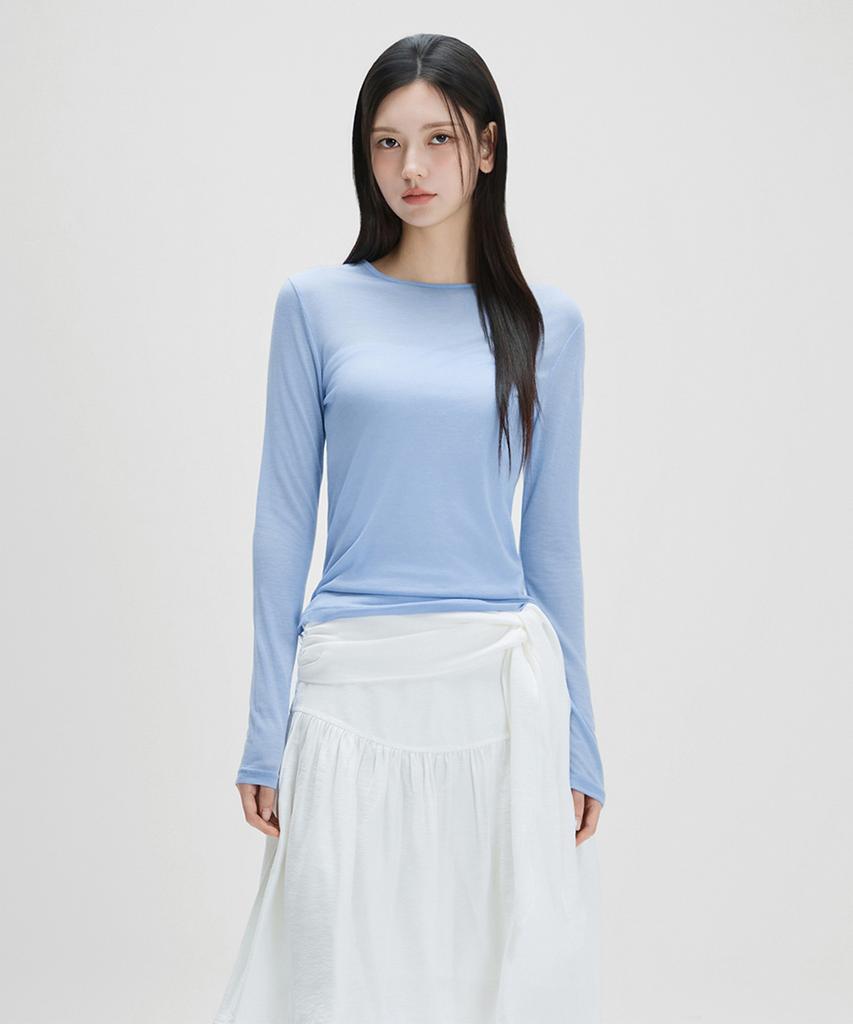 MIXXO See-Through Long Sleeve T-Shirt_Miwlwg408A