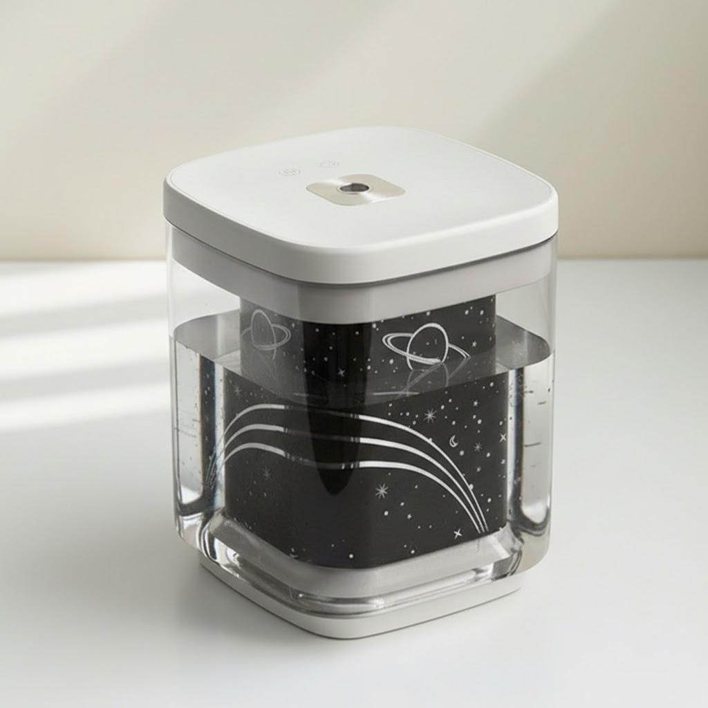 

1000ML Ultrasonic Car Humidifier Colorful Night Light Home Office Spa Yoga Auto Shut Off Low Noise Air Moisturizer белый