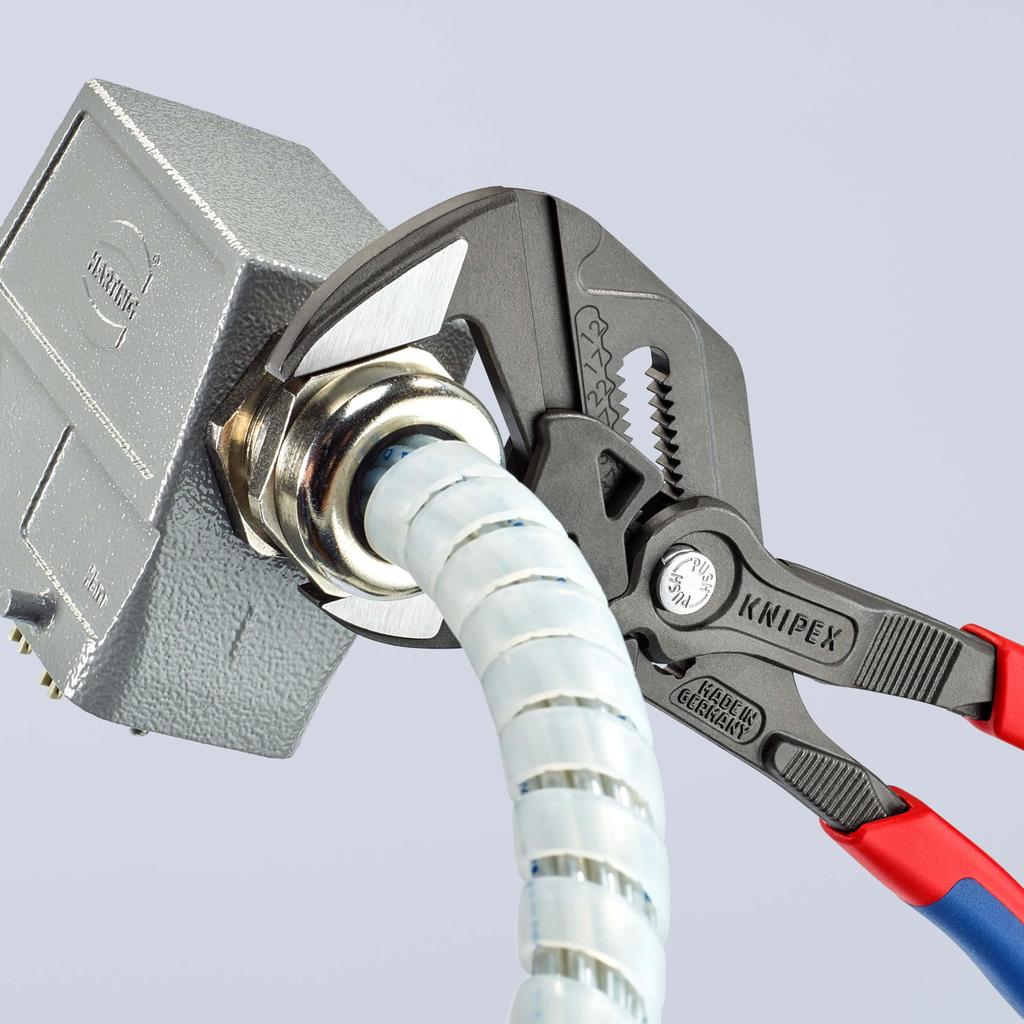 KNIPEX Zange Comfort Zinklegierung Schraubenschlüssel, 250mm, Griff, Plattiert, 8602-250