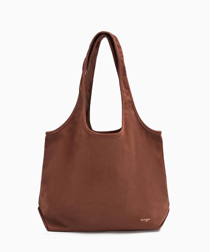 Madgoat Tank Top Canvas Shopper Bag_Cinnamon Brown