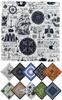 TERTIS Bandana Large Cotton Adult Stylish Handkerchief Doo Rag Headband Turban Scarf Black Red Blue White (white Anchor)