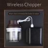 Rechargeable Portable LFGB Certificated PP Container 430 Stainless Steel Blade Garlic Masher Vegetable Chopper Fruit Crusher