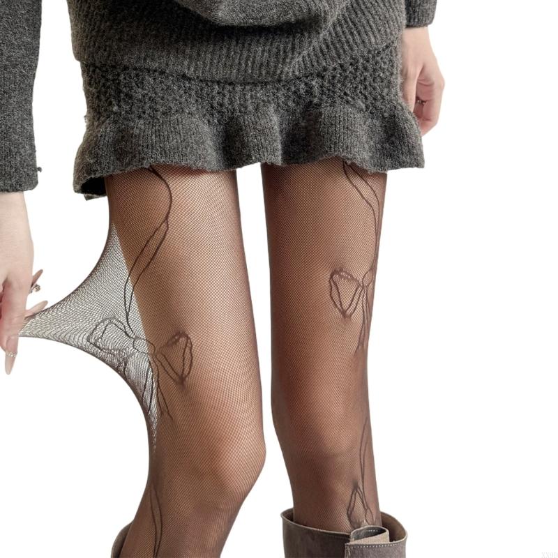 Women Patterned Tights Fishnets Net Stockings Pantyhose Thigh High Socks One Size