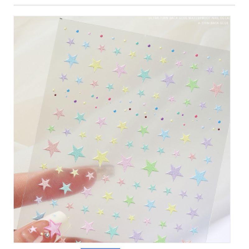 

Trendy High-Looking Stickers Three-Dimensional Waterproof Cute Manicure Little Star