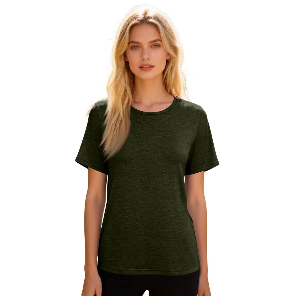 Women's Post-operative Short-sleeved Color Shirt With Shoulder Zipper And Side  Closure.