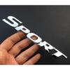 Emblema Cromato 3D "SPORT" - Adesivo Riflettente Metallico per Portiera Auto, Adatto per Styling e Decorazione del Veicolo, Emblema Sportivo per Auto|Emblema Moderno per Auto