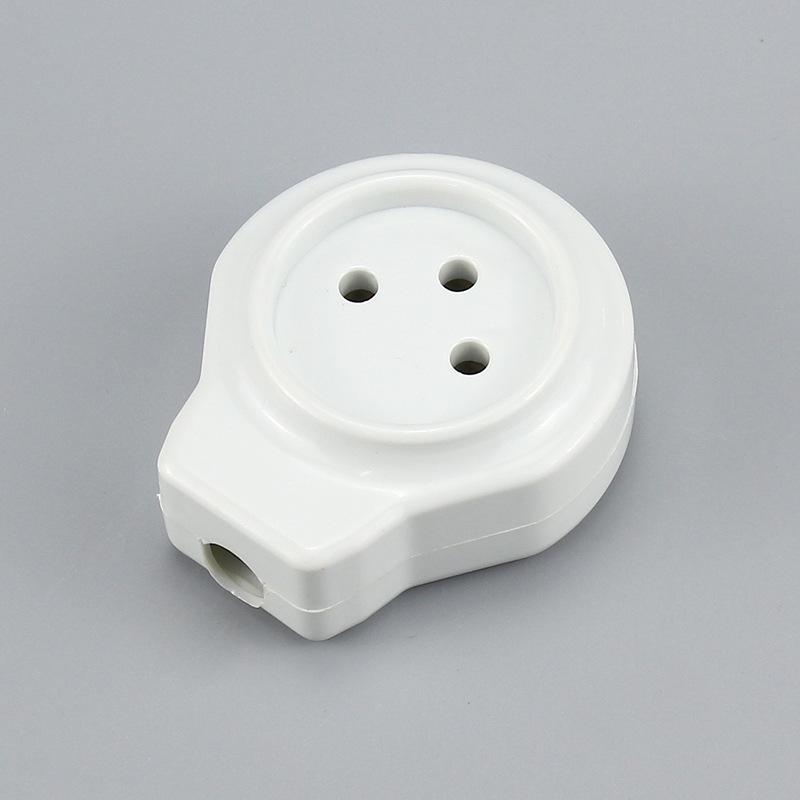 

16A 3-Pin Israel Power Plug, White, Male/Female, Assembly Required