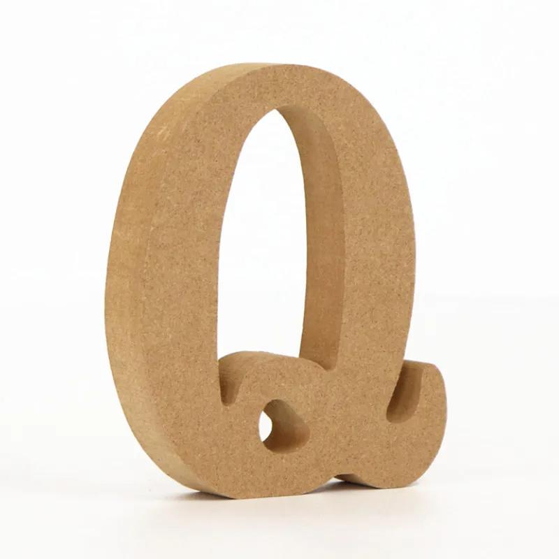 26-Letter Wooden Alphabet DIY 10cm Handicrafts Three-Dimensional Decorative Letters Sign Decorations Craft Supplies