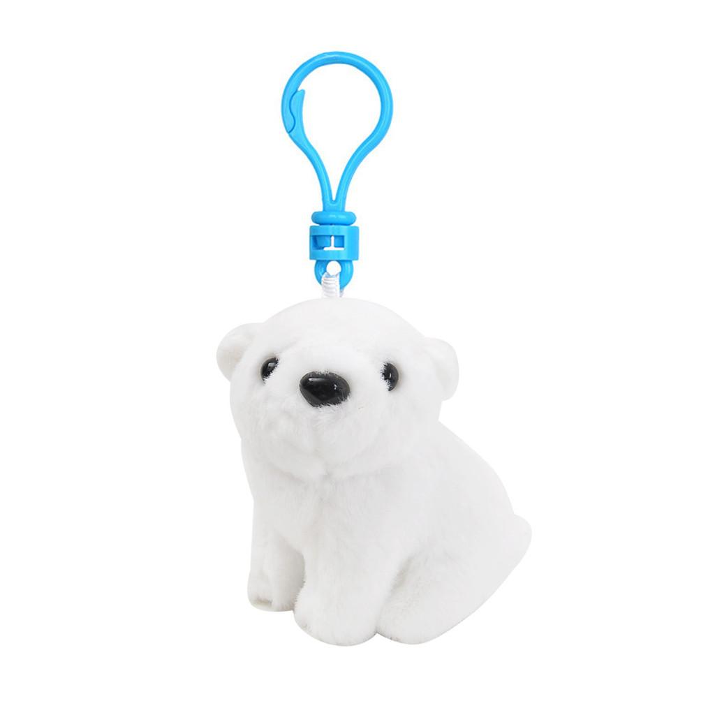 Ocean Baby Series Plush Penguin Keychain With Short Plush Fur For Backpack Decoration