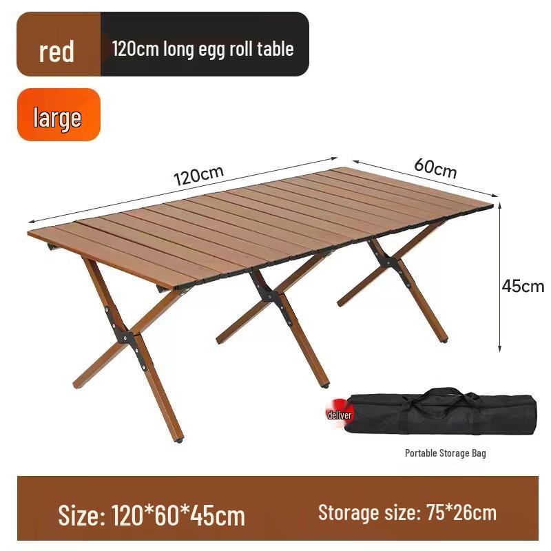 Glacier Age Carbon Steel Roll-up Camping Table & Kermit Chair Set