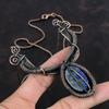 Collier Lapis Lazuli Collier Enveloppé de Fil de Cuivre Bijoux en Pierre Précieuse Collier de Créateur Bijoux Enveloppés de Fil de Cuivre Collier Fait Main Pour Cadeau