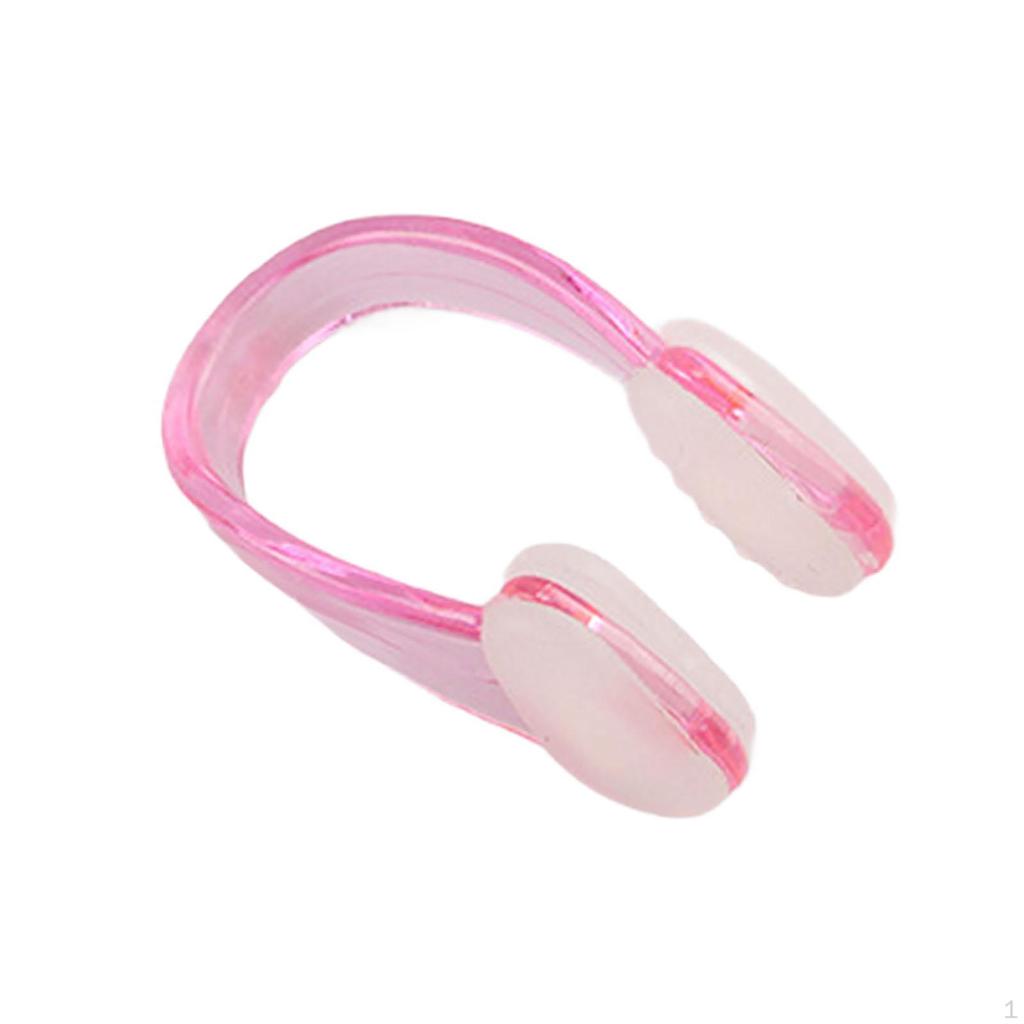 Nose Plug Clips for Swimming Silicone Clip Grip Reusable Swim Training Peg