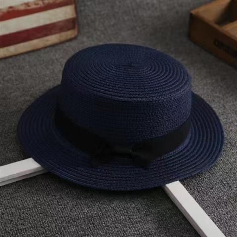 Sommer Hüte Für Frauen Sonnenhut Strand Damen Mode Flache Brom Bowknot Panama Dame Casual Sonne Hüte Für Frauen Stroh hut