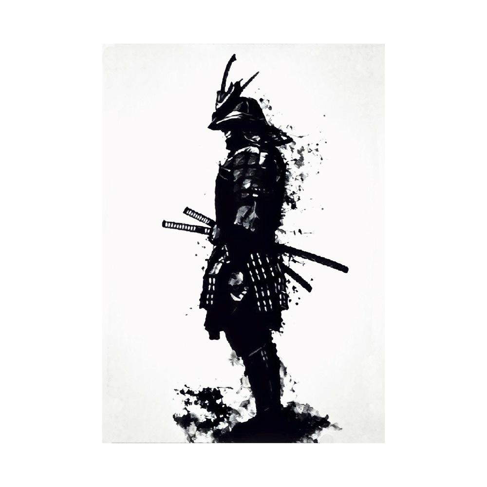 Japanese Zen Ink Painting Art Posters Canvas Paintings Samurai Moon Koi Maid Kanji Wall Art Prints Decoration Kawaii Room Decor